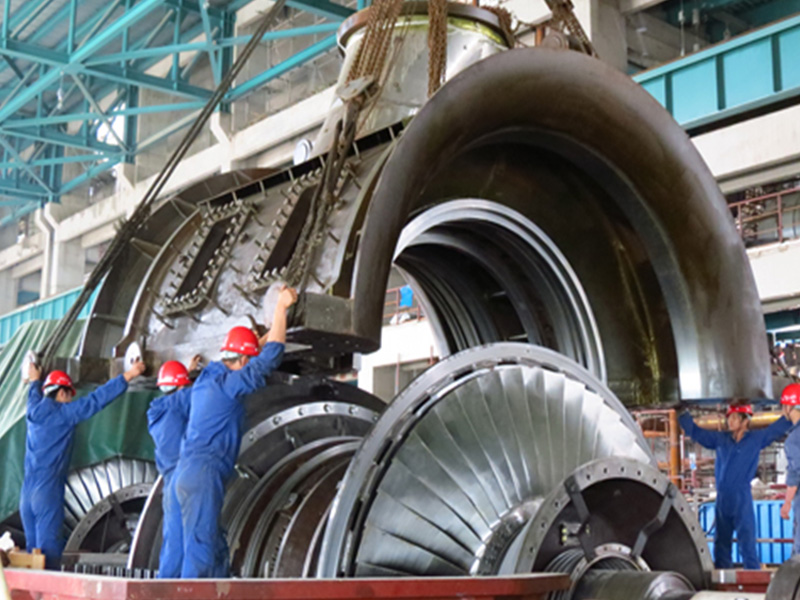平頂山電廠1號660mw機組工程扣缸